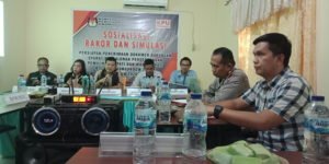 KPU Boltim Gelar Sosialisasi Rakor dan Simulasi Penerimaan Dokumen Dukungan Syarat Calon Perseorangan