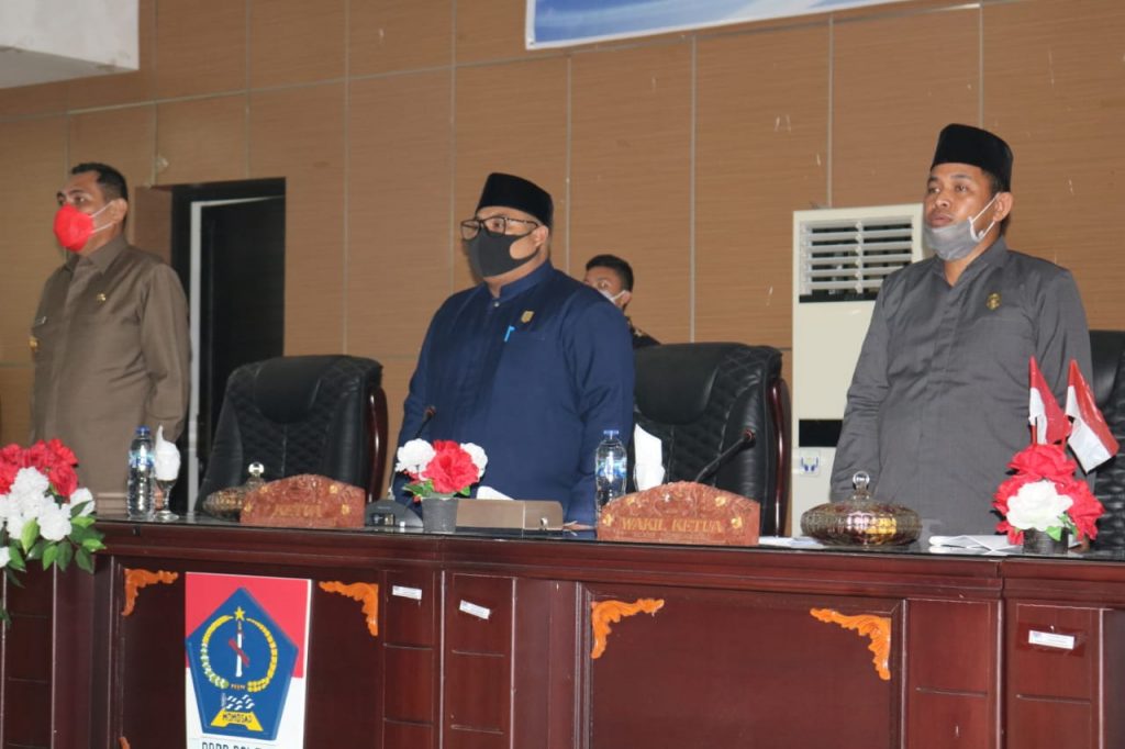 DPRD Boltim Tetapkan Ranperda APBD Tahun 2021 Lewat Rapat Paripurna