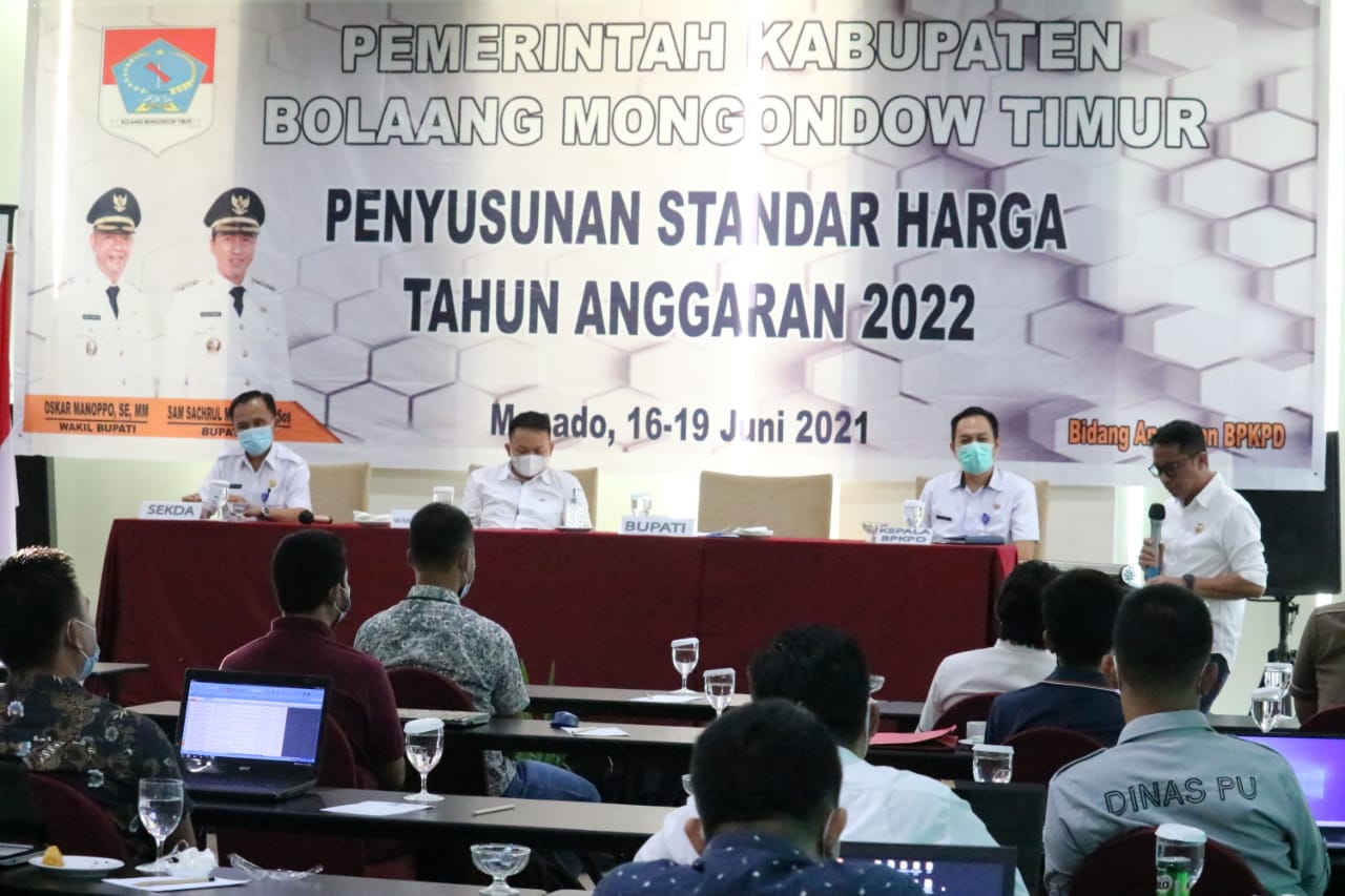 Buka Kegiatan Penyusunan Standar Harga, Bupati Mamonto Harap Benar-Benar Efisien dan Efektif