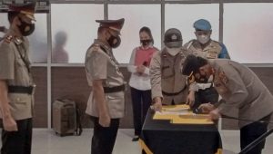 Kapolres Boltim Pimpin Sertijab Tiga Perwira, Kenali Nama dan Jabatan Mereka