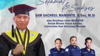 Nilai Terbaik, Bupati Sam Sachrul Resmi Menyandang Gelar Magister Sains