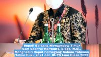 Bupati Boltim Sam Sachrul Hadiri RUPSLB PT. BSG