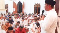 Tarwih di Masjid Al-Barkah, Bupati Boltim Pesan Saling Memaafkan dan Bersihkan Jiwa