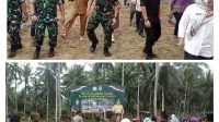 Antusias Danrem 131/Santiago dan Dandim 1303 Menari Dana-Dana Bersama Bupati Boltim di Kebun Tani Lonsiow Motongkad