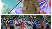 Lepas Kontingen Gerak Jalan dan Marching Band, Bupati SSM Berharap Lebih Dimaknai Mengenang Jasa Para Pahlawan