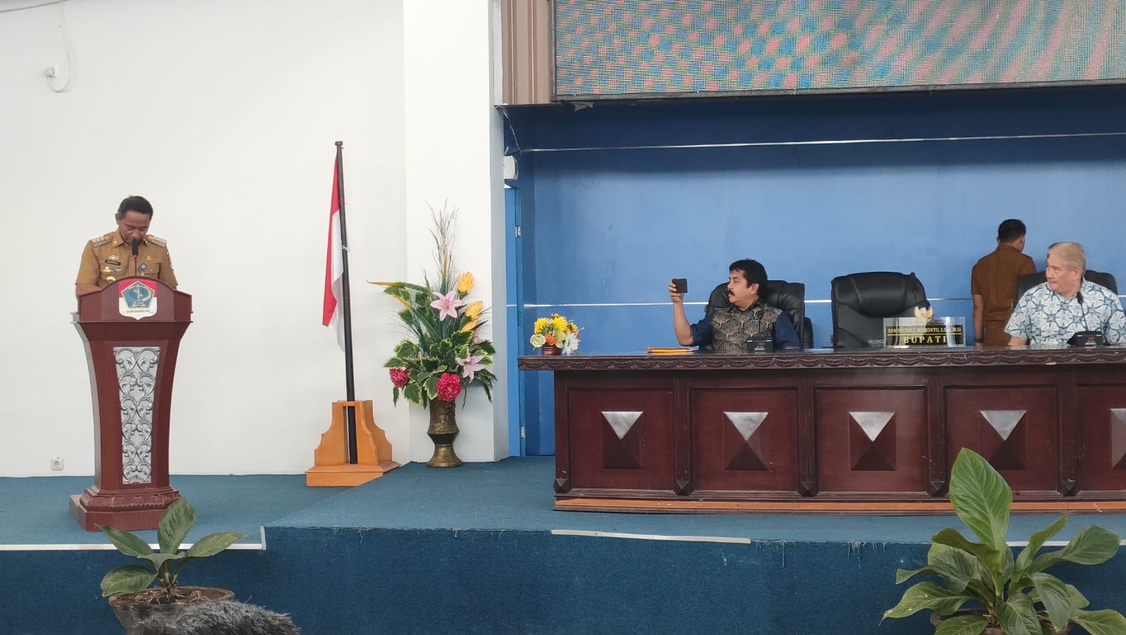 Bupati Sam Sachrul Sambut Kunjungan Direktur Pascasarjana Dan Ketua Prodi Doktor IPDN