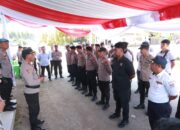 Amankan Pendaftaran Balon Bupati dan Wakil, Polres Boltim Menerjunkan Puluhan Personil