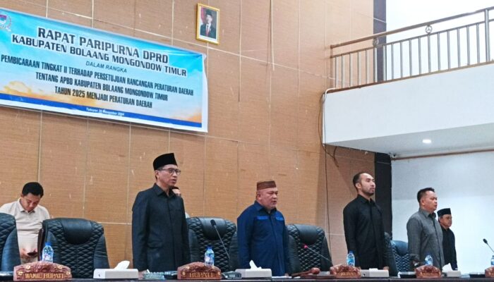 APBD 2025 Boltim Resmi Disahkan, Bupati Sachrul Mamonto Fokus Tingkatkan Kesejahteraan Masyarakat