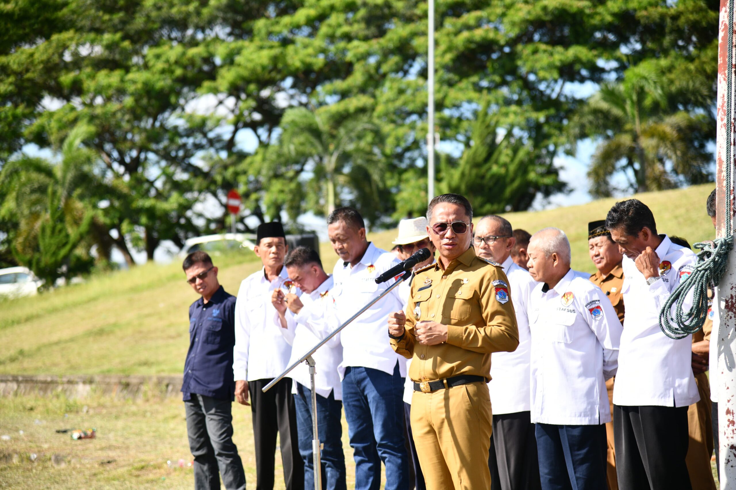 bupati pimpin apel kerja awal tahun 2025
