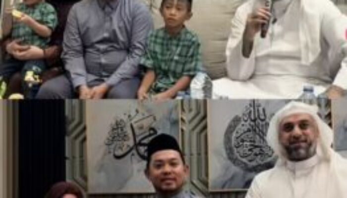 Silaturahmi Bersejarah, Syekh Muhamad Ali Jaber Doakan Rahman Salehe dan Keluarga